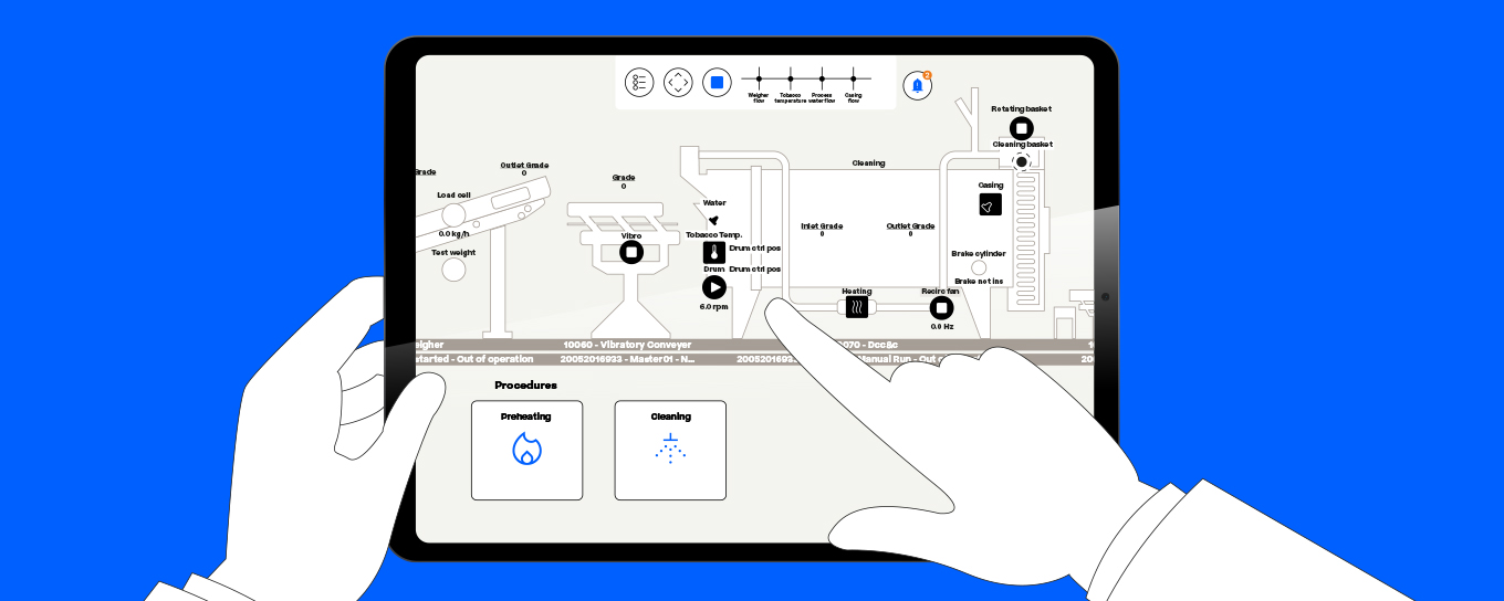 Körber's Multi Machine Interface (MMI) as an app for location-independent control of all machines in a production facility