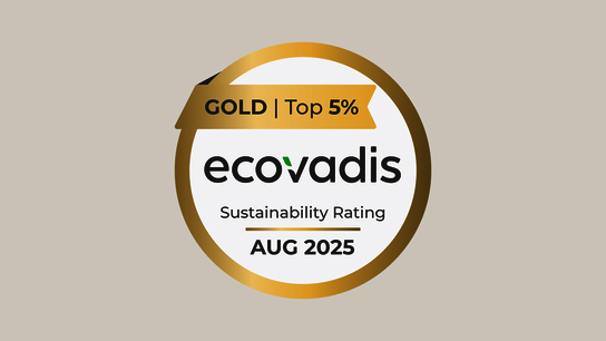 EcoVadis Gold Zertifikat