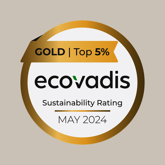 Körber wurde 2024 mit dem EcoVadis Gold Status ausgezeichnet