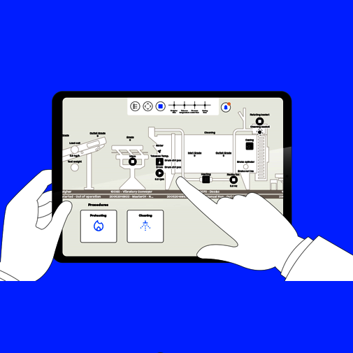 Körber's Multi Machine Interface (MMI) as an app for location-independent control of all machines in a production facility