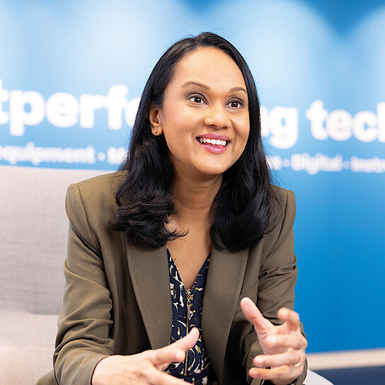 Arungalai Anbarasu Vorsitzende der Geschäftsführung des Geschäftfelds Technologies